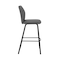 Armen Living Tandy Gray Faux Leather and Black Metal 26" Counter Stool LCTNBABLGR26 - alternate 6